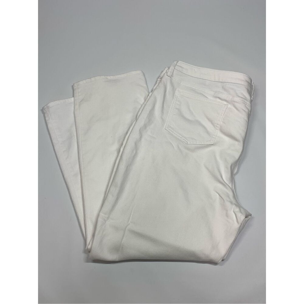 Chico's Women's So Slimming Girlfriend Slim Leg Jeans White Size 20W